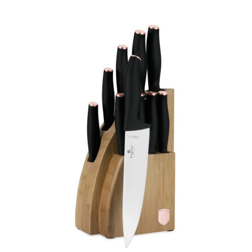Berlinger Haus Black Rose Collection 10 részes késkészlet bambusz állvánnyal  BH-2760 