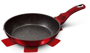 Berlinger Haus Metallic Burgundy Line serpenyő márvány bevonattal, 30 cm  BH-1254
