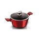 Berlinger Haus Metallic Burgundy Line magas lábas márvány bevonattal, fedővel, 20 cm BH-1256N