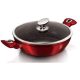 Berlinger Haus MetallicBurgundy Line lábas márvány bevonattal, fedővel, 32 cm BH-1264N