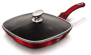 Burgundy Line Collection Grill serpenyő fedővel 28 cm  BH-1613N