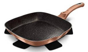 Berlinger Haus Metallic Rosegold Line grill serpenyő márvány bevonattal BH-1521