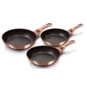   Berlinger Haus Rose Gold Line Collection 3 részes serpenyőkészlet BH-1278N