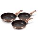Berlinger Haus Rose Gold Line Collection 3 részes serpenyőkészlet BH-1278N