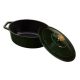 Berlinger Haus Emerald Collection öntöttvas ovális sütőedény fedővel  30 cm BH-6505