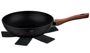 Berlinger Haus Ebony Rosewood Line wok gránit-márvány bevonattal, 28 cm BH-1719