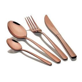   Berlinger Haus 6 személyes rozsdamentes acél evőeszköz készlet, tükörfénnyel  24 részes, rosegold BH-2637