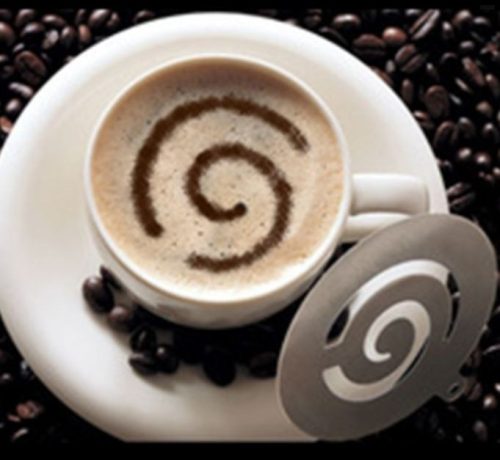 Cappuccino, sütemény díszítő sablon 3 db 