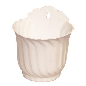 Fali virágtartó 19 cm csavart mintás