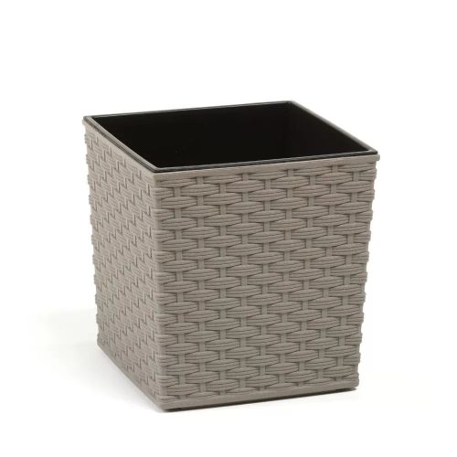 Lamela Juka Eco Rattan hatású  Virágtartó Kaspó  19x19 cm 826