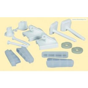 Műanyag WC zsanér,ülőke egységcsomag