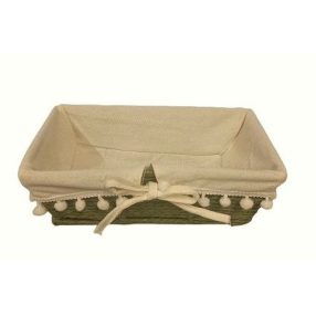 Kosár textillel 28 x 16 x 9 cm TW41273/S