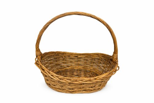 Natúr füles kosár 38×27×11/15 cm  TA230242M