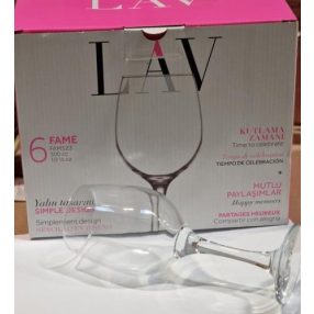 Boros pohár 3 dl, 6 db-os 