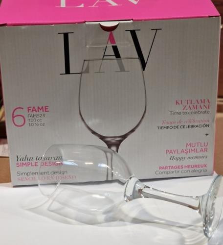 Boros pohár 3 dl, 6 db-os 