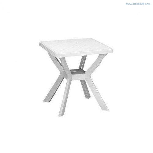 ProGARDEN Reno 70x70 cm asztal fehér színben 