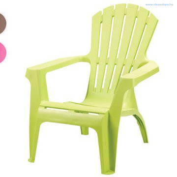 DOLOMITI döntött támlás fotel világos zöld 