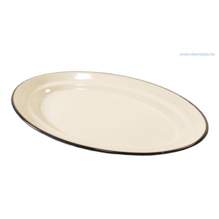 Zománcozott ovális tányér  40 cm