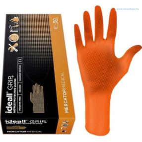 Extra vastag Kesztyű Ideál Grip Orange 50 db-os