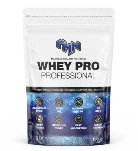 MHN Supplements Whey Pro Professional – Tejsavófehérje 1000 g