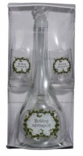 Üv.Grasso 0,75L.Szett Névn.Borostyá