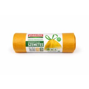 Húzófüles újrahasznosított szemeteszsák 70L / 15 db