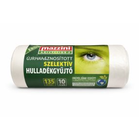   Szelektív hulladékgyűjtő zsák újrahasznosított  135L / 10 db