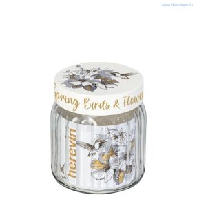 Tároló üveg 1 literes virágos 144090-040