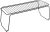 Metaltex Bridge polc 45 x 19 x 18 cm