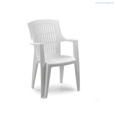 Progarden arpa karfás szék fehér színben