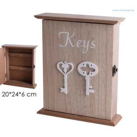 Fa kulcsos szekrény 20x24x6 cm 492685