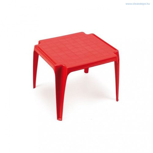 Progarden műanyag kerti gyermek asztal piros négyszögletes