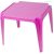 Progarden műanyag kerti gyermek asztal pink színű négyszögletes