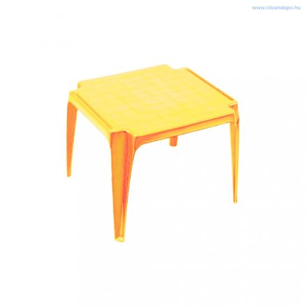 Progarden műanyag kerti gyermek asztal sárga négyszögletes