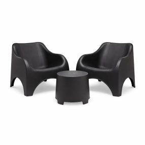 Cloud kerti bútor szett antracit 2 fotel + 1 asztal