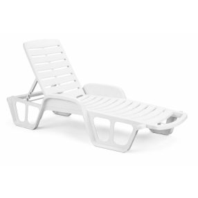 Lettino Fix Napozóágy Fehér