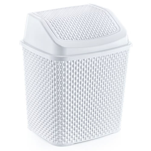Rattan hatású billenős szemetes 6,2L 
