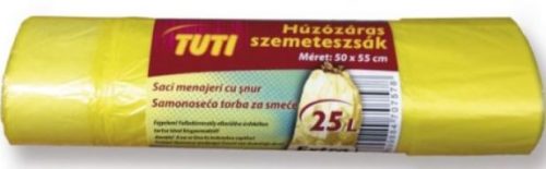 Tuti Húzózáras Szem.Zsák 25L.Extra