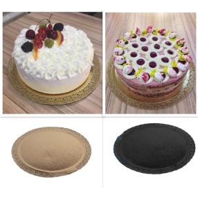 Tortatálca 250Mm Kerek Arany,Fekete