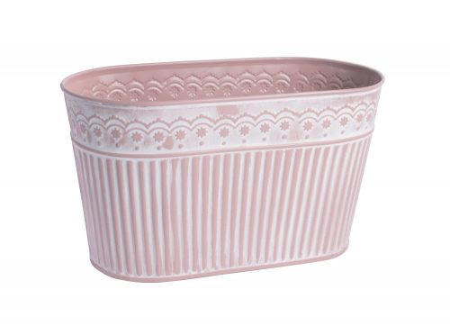 -2 Bádog Kaspó Ovál Csipke