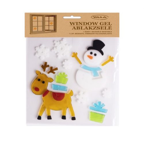 Ablakzselé Hóemberek+Rénszar