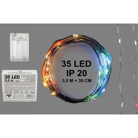 432115 ELEMES FŰZÉR 3,5M,35LED SZÍN