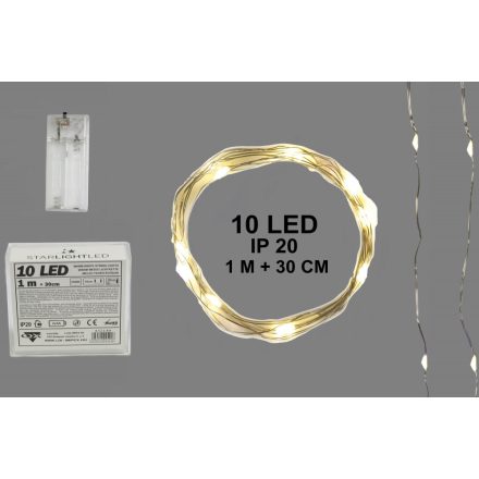 432140 ELEMES FŰZÉR,1M 10LED MELEGF