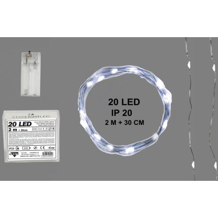 432145 ELEMES FŰZÉR,2M 20LED HIDEGF