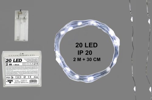 Elemes Fűzér,2M 20Led Hidegf
