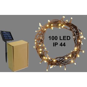 Kültér Solar Fűzér,10M 100L