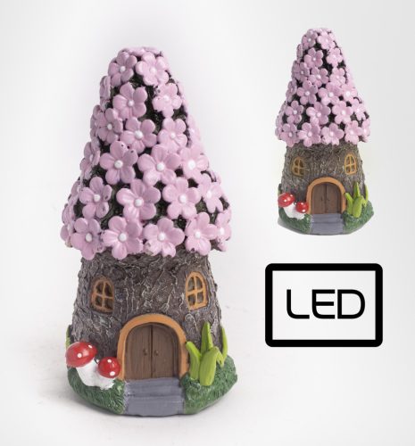 P.Faház Virágtartó +Led