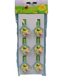 Fa Csipesz X6 P.Ház Zö/Sá