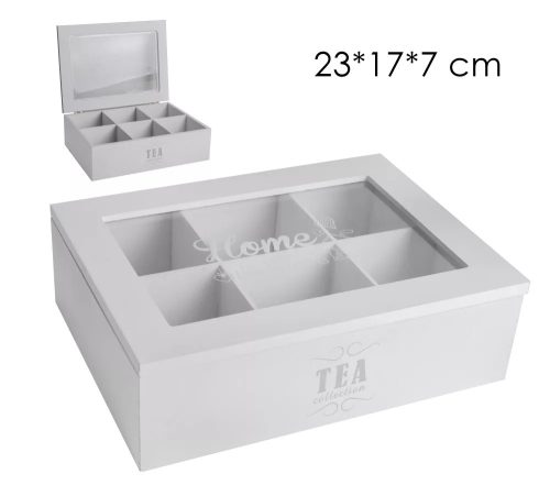 Fa+Ü Teadoboz 6R Feh 23X17X7