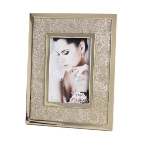 Fém+Műbőr+Fa Képtartó K/A F/